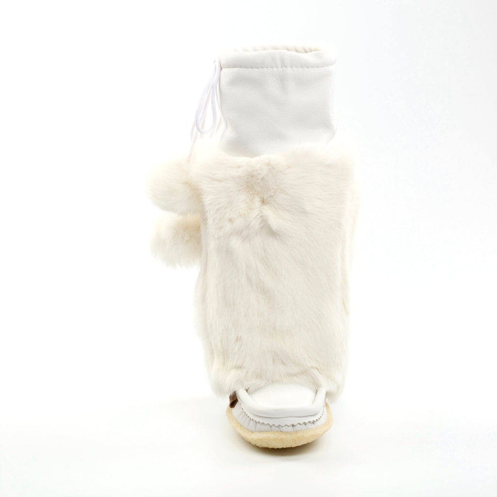 white leather mukluks for women made in Canada