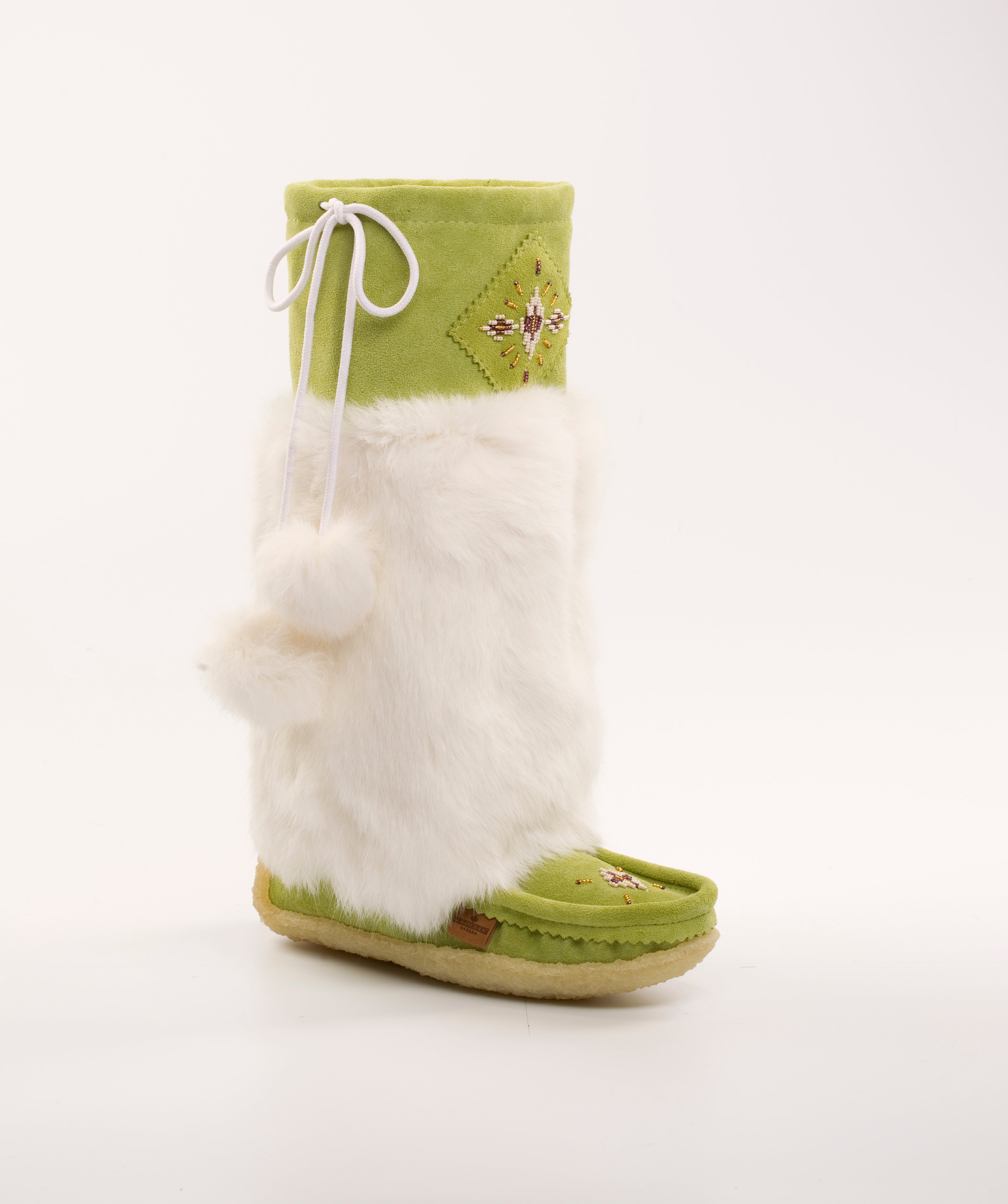 Apple green mukluks