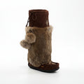 The Choco II Handcrafted 15" Waterproof Chocolate Suede Mukluks With Merino Wool